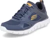 A single blue Skechers athletic shoe is shown from a slightly elevated side angle against a white background. Produktbild-Vorschau