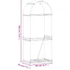 vidaXL Wiata na drewno opałowe zielona 80x45x190 cm stal Podgląd zdjęcia produktu 7