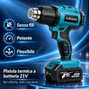Pistola termica a batteria 21V, 500W, 300/550°C, 250/500 Anteprima dell’immagine prodotto 7