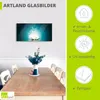 Vadim Georgiev: Magie der Lotus-Blume türkis - Glasbild, Produktbild-Vorschau 3