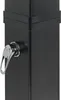 A close-up of a black outdoor shower fixture with a silver handle. Náhľad obrázku produktu
