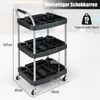 GOPLUS Werkzeugwagen mit 3 Ebenen, multifunktionaler Produktbild-Vorschau 9