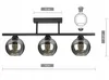 LUXOLAR Deckenleuchte 3 flammig Schwarz, Led Deckenlampe Produktbild-Vorschau 3