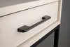 Elégante poignée de meuble noire 128 mm en aluminium - Voir les images du produit 2