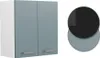 A wall-mounted cabinet with two doors and two color swatches. Náhled obrázku produktu