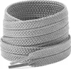 Breite flache Sneaker Schnürsenkel - 10mm - Grau - 120 cm