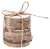 Untersetzer - braun - 8 Stuck - 8 cm - Holz - Untersetzer Produktbild-Vorschau 1