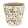 Clayre & Eef Blumentopf Ø 12x10 cm Rosa Beige Keramik Produktbild-Vorschau 1