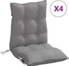 vidaXL Niedriglehner-Auflagen 4 Stk. Grau Oxford-Gewebe Produktbild-Vorschau 1