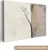Plátno 120x80 cm - Japandi - Rastlina - Béžová, obraz Náhľad obrázku produktu 1