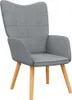 vidaXL Relaxsessel Hellgrau Stoff Produktbild-Vorschau 7