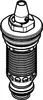 A black and white illustration of a plumbing valve component. Produktbild-Vorschau