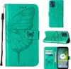 Lederhülle für Motorola Moto E13 Schmetterling Prägung Flip Produktbild-Vorschau 1