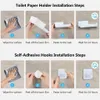 Toilettenpapierhalter Ohne Bohren Selbstklebender Produktbild-Vorschau 4