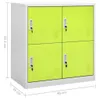 vidaXL Armadietto grigio chiaro e verde 90x45x92,5 cm in Anteprima dell’immagine prodotto 9