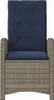 vidaXL Gartensessel mit Kissen 2 Stk. Verstellbar Grau Poly Produktbild-Vorschau 5
