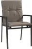 A single outdoor chair with a taupe cushion. Produktbild-Vorschau