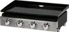 A flat-top griddle with four burners is shown from a slightly elevated front-side angle against a white background. Anteprima dell’immagine prodotto