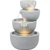 dobar Gartenbrunnen "Rama" 4-stufig mit LED Beleuchtung Produktbild-Vorschau 1