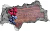Selbstklebender Loch-3D-Aufkleber 95x73 cm Blaubeeren Produktbild-Vorschau 1