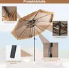 GOPLUS Ø 270 cm Strohschirm, Hawaii Sonnenschirm mit Produktbild-Vorschau 4