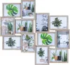 Bilderrahmen 70x65cm Collage 12 Fotos 13x18 Eiche gekälkt Produktbild-Vorschau 1