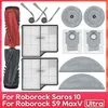 A collection of replacement parts for a robot vacuum cleaner, including brushes, filters, dust bags, and mop pads. Anteprima dell’immagine prodotto