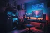 Preyon GAME ON Neon LED Blue, nástěnná dekorace, do Náhled obrázku produktu 2