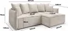 Ecksofas L-Form ANTONIO ABRIAMO POSSO  221x148x70 cm mit Produktbild-Vorschau 7