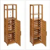 Relaxdays Badregal Bambus, 6 Ablagen, Badezimmer, Produktbild-Vorschau 6