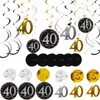 Dekorationsset - Luftballons - 40. Geburtstag - Gold und Produktbild-Vorschau 6
