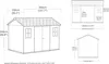 Keter Newton 1175 Gartenhaus - 230x350x246cm - Satteldach - Produktbild-Vorschau 5