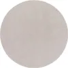 A round, light gray rug is shown against a white background. Produktbild-Vorschau