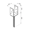 Domax U-Pfostenträger Pfostenanker PS 100U 101x120x4mm Produktbild-Vorschau 5