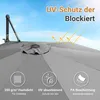 Ikodm Gartenschirm 3m Grau, Ampelschirm mit 28 LED, Produktbild-Vorschau 7