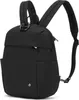 A black backpack is shown against a white background. Produktbild-Vorschau
