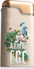 A close-up product shot of a perfume bottle with a peacock and floral design. Anteprima dell’immagine prodotto