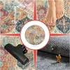Runder Teppich – Vintage Boho Teppich für Wohnzimmer, 80 cm Produktbild-Vorschau 4