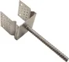 Betonankerfuß Typ U, 80 x 80 x 4, mit Leiste Produktbild-Vorschau 1