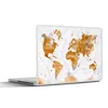 MuchoWow® Laptop Aufkleber Sticker Cover Karte - Gold - Produktbild-Vorschau 1