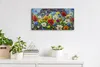 Wandbild Leinwand Bilder Wanduhr Geräuschlos 60x30 Malerei Produktbild-Vorschau 3