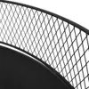 A close-up view of a black metal grate with a curved top edge, set against a white background. Náhľad obrázku produktu