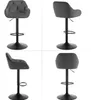 A collage of four different views of a dark gray bar stool. Náhľad obrázku produktu