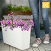 KADAX Jardinière en plastique, 18,5x55,7cm, 5 couleurs, pot Voir les images du produit 5