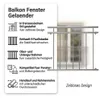 Mucola Balkongeländer SilberFranzösischer Balkon Produktbild-Vorschau 11