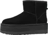A side view of a black UGG Classic Mini Platform boot. Voir les images du produit