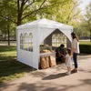 YZNAHRE Pavillon 3x3m Polyester Partyzelt mit Seitenteilen Produktbild-Vorschau 12