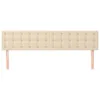 vidaXL Kopfteile Creme 180x5x78/88 cm Stoff Produktbild-Vorschau 3