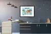 MuchoWow® Gerahmtes Poster Weltkarte - Kinder - Tiere - Produktbild-Vorschau 5