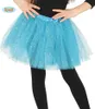 Tutù blu con glitter per bambini di circa 30 cm Anteprima dell’immagine prodotto 1